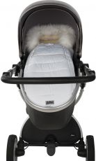 Дитячий конверт на овчині доречі Baby XS Білий з опушкою, (-20°C)